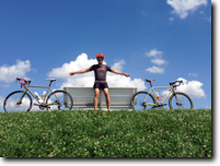 summer trip with OLIVE and KAFUE, the first long ride was performed