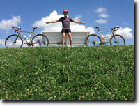 summer trip with OLIVE and KAFUE, the first long ride was performed